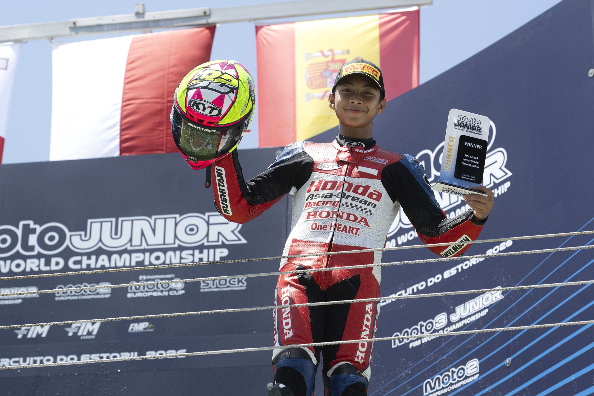 Kalahkan hasil Veda, Kiandra Ramadhipa menang di Moto3 Junior Portugal
