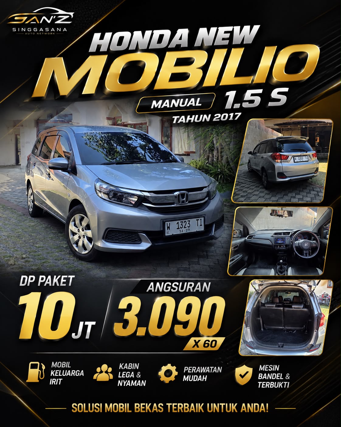 Honda New Mobilio 1.5 S Manual 2017 