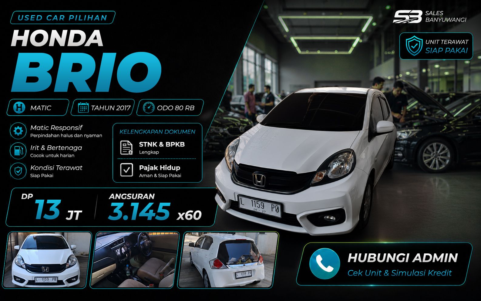  Honda Brio E Matic 2017